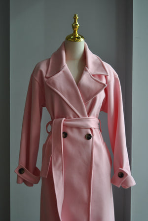 BLUSH PINK SPRING COAT