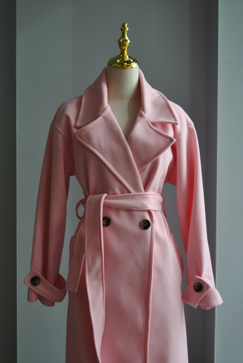 BLUSH PINK SPRING COAT