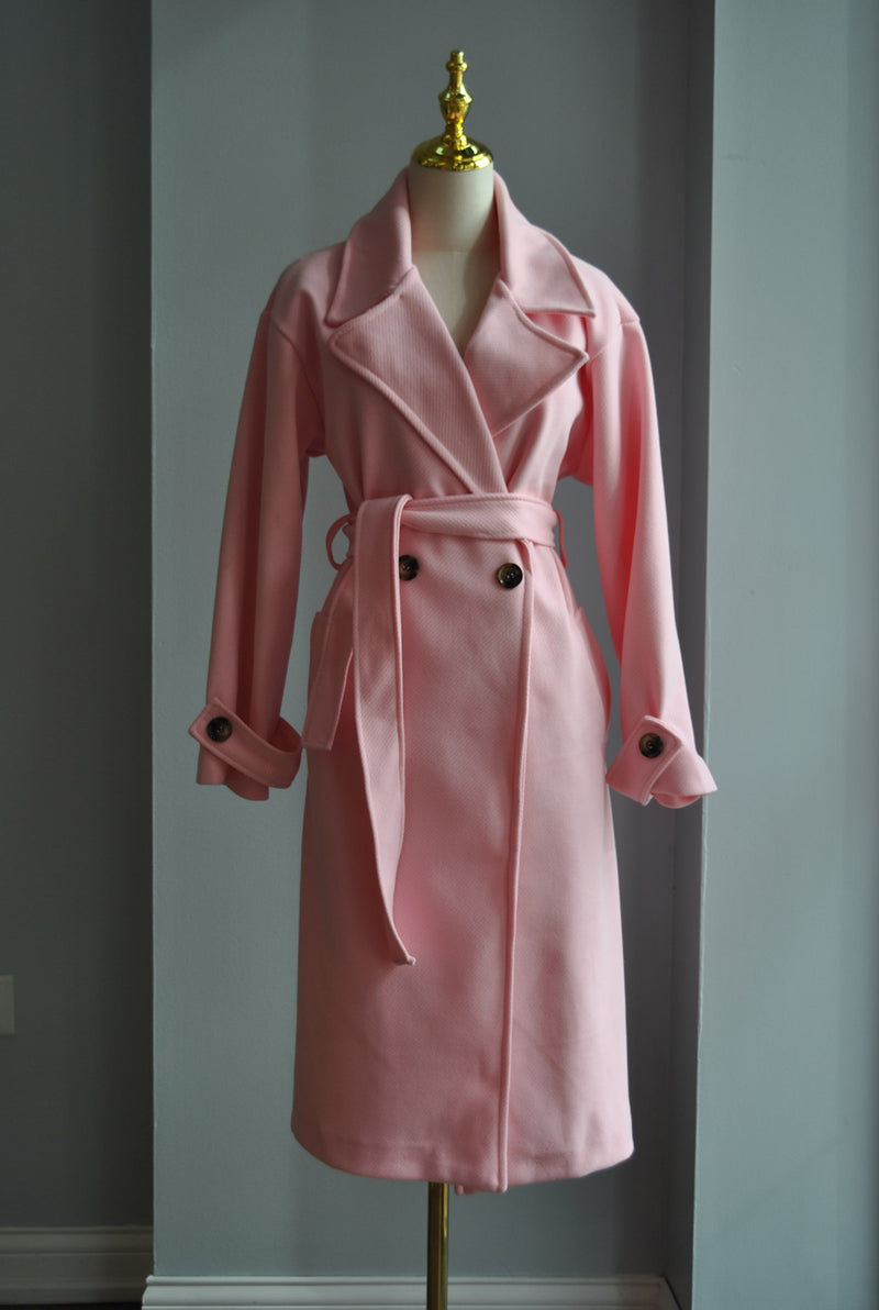BLUSH PINK SPRING COAT