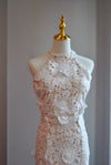 WHITE LACE MIDI DRESS