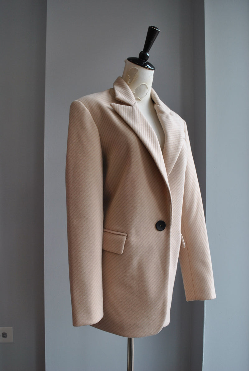 BEIGE SPRING BLAZER JACKET