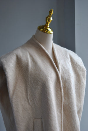 SPECIAL - VANILLA WOOL FALL OVERSIZED VEST