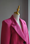 FUCHSIA PINK CROPPED JACKET