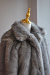 GREY FAUX FUR JACKET