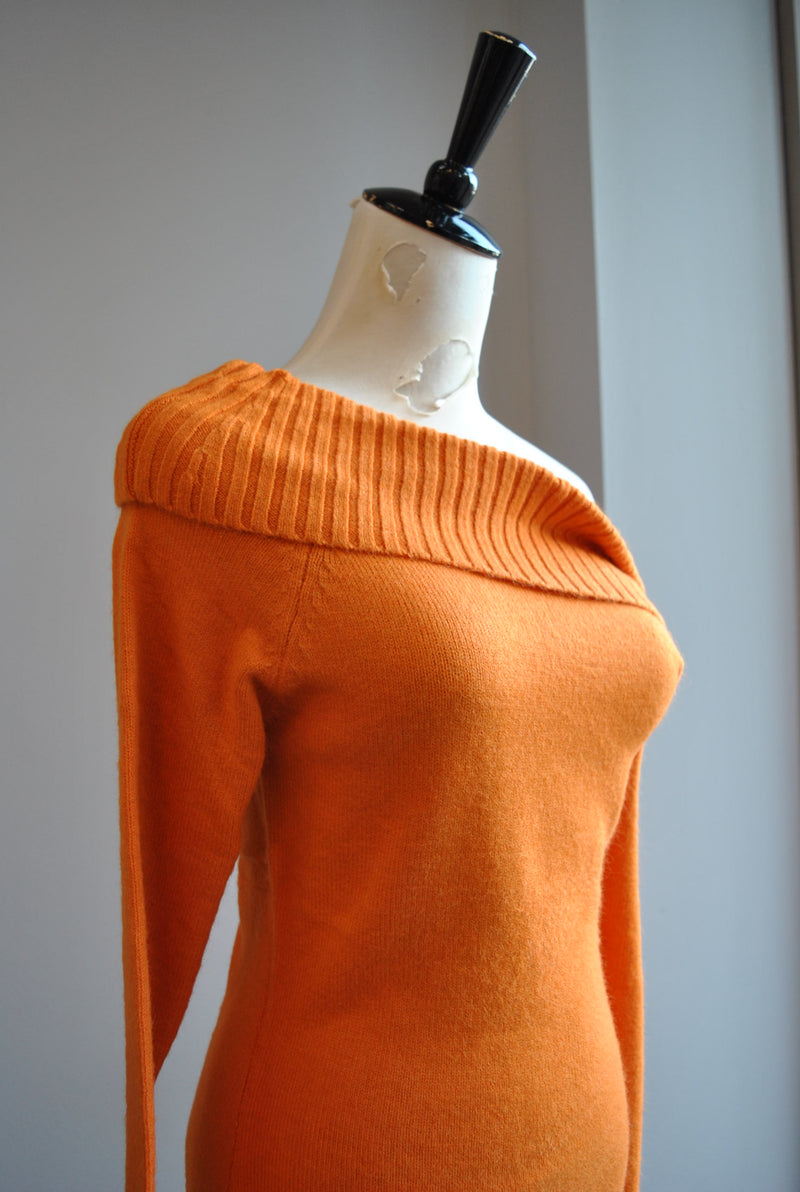 orange off the shoulder sweater dress Aria off-shoulder mohair-blend sweater dress in orange - Isabel Marant