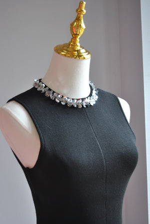 BLACK PEPLUM STYLE TOP