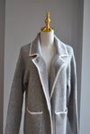GREY SWEATER COAT
