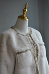 VANILLA FAUX FUR JACKET