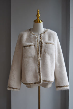 VANILLA FAUX FUR JACKET