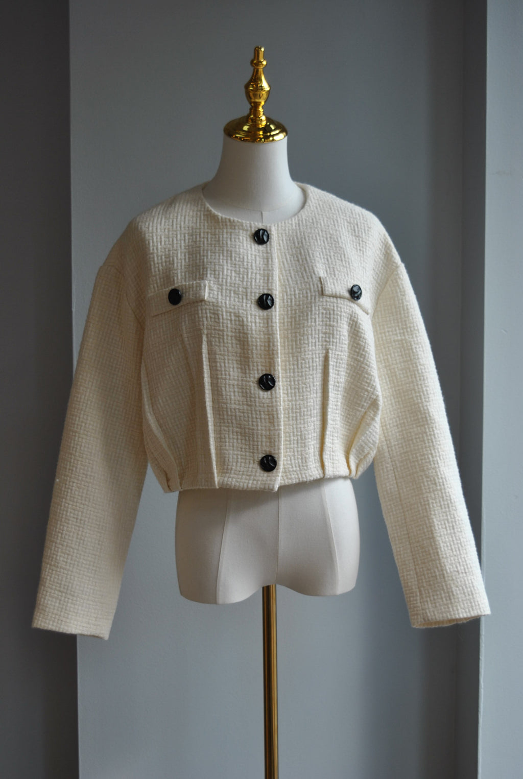 VANILLA CROPPED JACKET