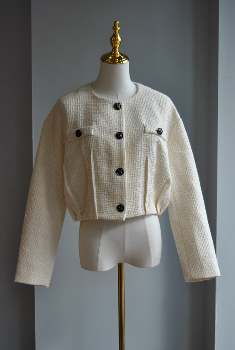 VANILLA CROPPED JACKET
