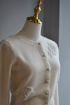 VANILLA SWEATER WITH BEADS