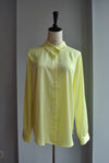 YELLOW SILKY BLOUSE