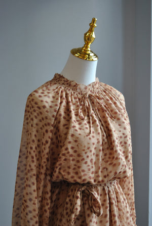 CARAMEL CHEETAH MINI DRESS