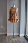 CARAMEL CHEETAH MINI DRESS