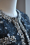 BLACK JACKET WITH RHINESTONES