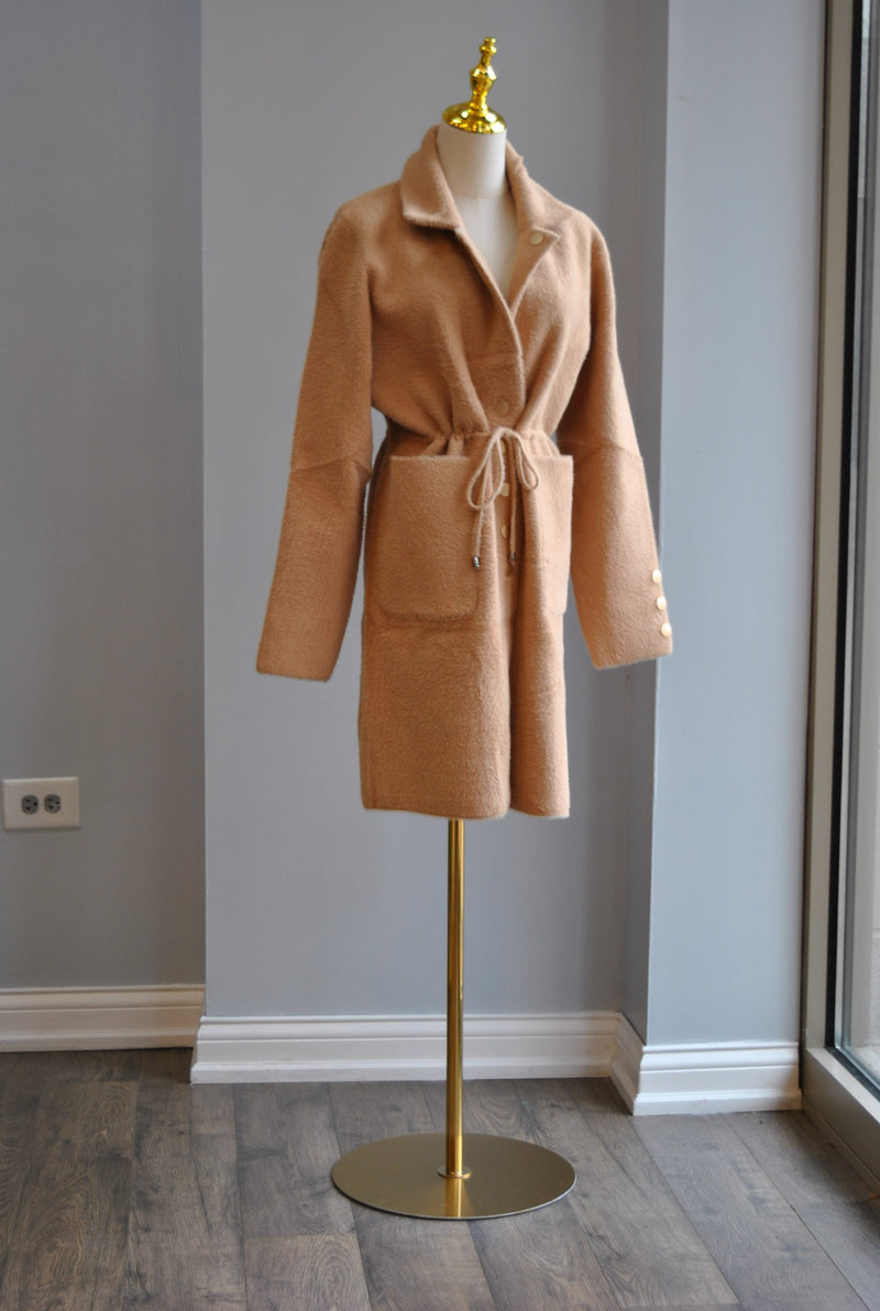 CARAMEL ALPAKA COAT