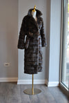 CHOCOLATE BROWN FAUX FUR COAT