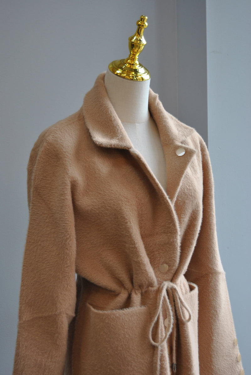 CARAMEL ALPAKA COAT