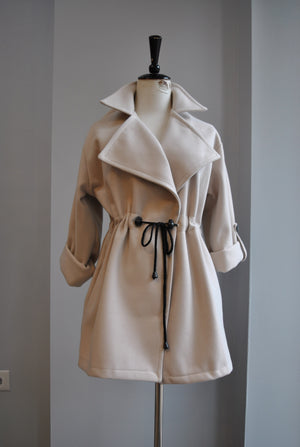 BONE COLOR FALL JACKET