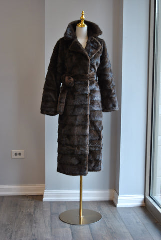 OLIVE GREEN FAUX FUR VEST