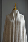 OATMEAL LONG OPEN STYLE SWEATER CARDIGAN