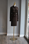 CHOCOLATE BROWN SET WITH PENCIL SKIRT