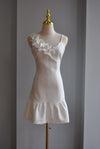 WHITE SUMMER DRESS WITH FLOWERS