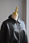 FAUX LEATHER CROPPED JACKET