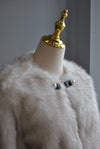 LIGHT BEIGE FAUX FUR JACKET
