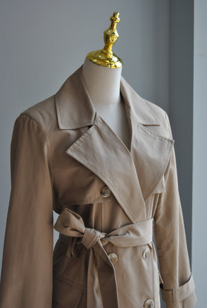 TAUPE SPRING TRENCH COAT