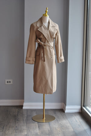 TAUPE SPRING TRENCH COAT