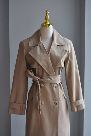 TAUPE SPRING TRENCH COAT