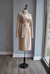 SAND COLOR FALL WRAP COAT