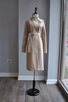 SAND COLOR FALL WRAP COAT