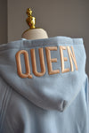 QUEEN SWEATSHIRT - BABY BLUE