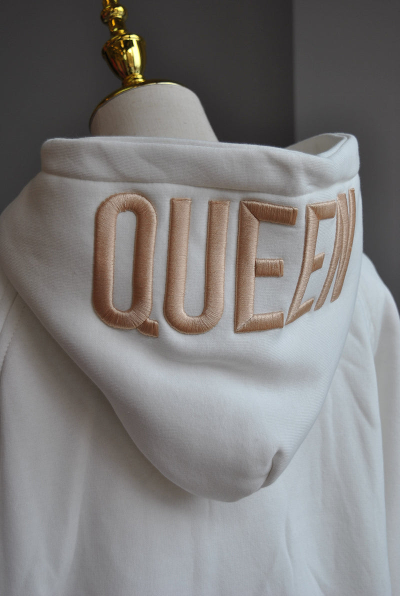 QUEEN SWEATSHIRT - OFF WHITE