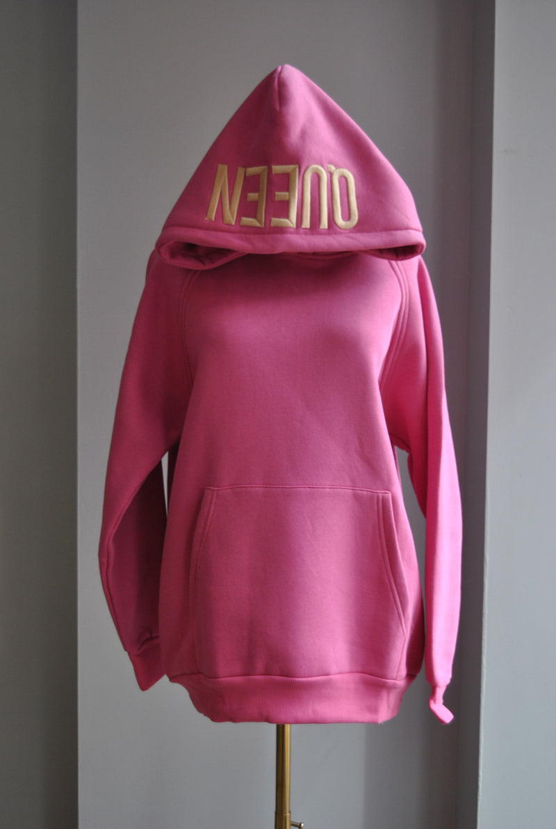 QUEEN SWEATSHIRT - FUCHSIA PINK