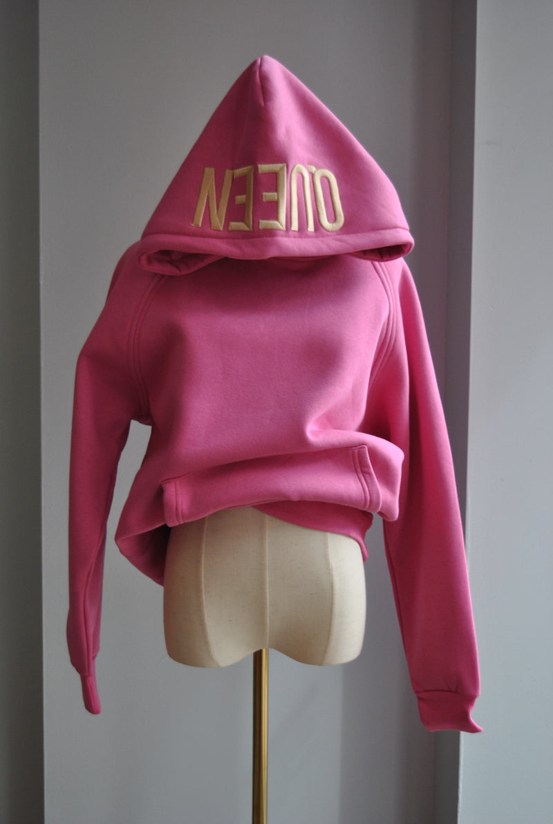 QUEEN SWEATSHIRT - FUCHSIA PINK