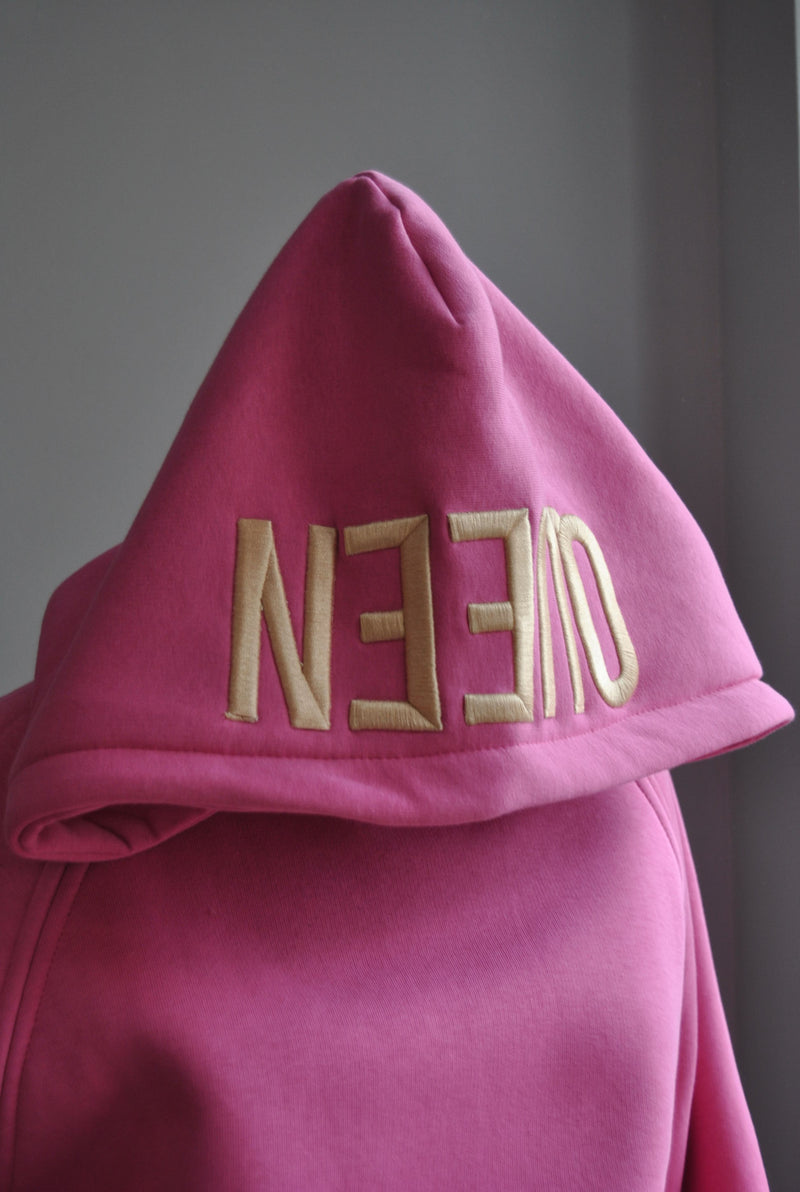 QUEEN SWEATSHIRT - FUCHSIA PINK