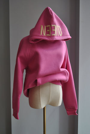 QUEEN SWEATSHIRT - FUCHSIA PINK