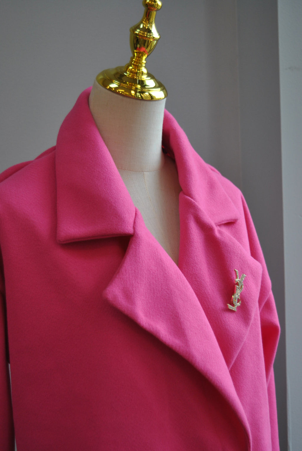 FUCHSIA PINK CROPPED SPRING JACKET