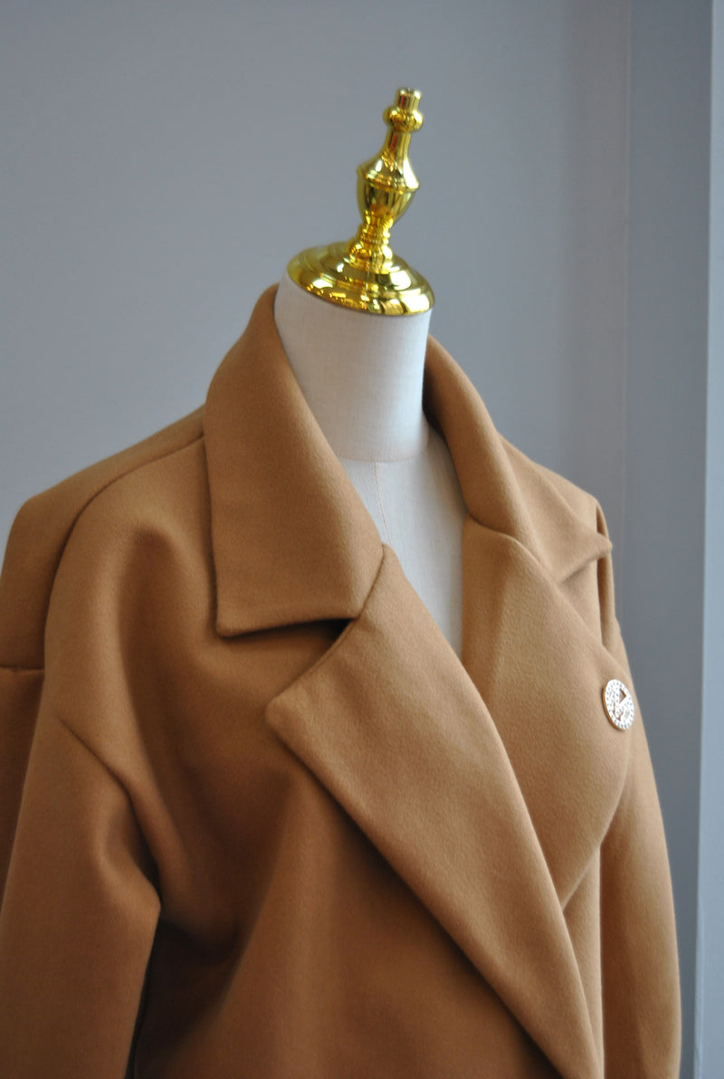 CARAMEL SPRING CROPPED JACKET