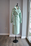 MINT SPRING OVERSIZED MIDI COAT WITH A BELT