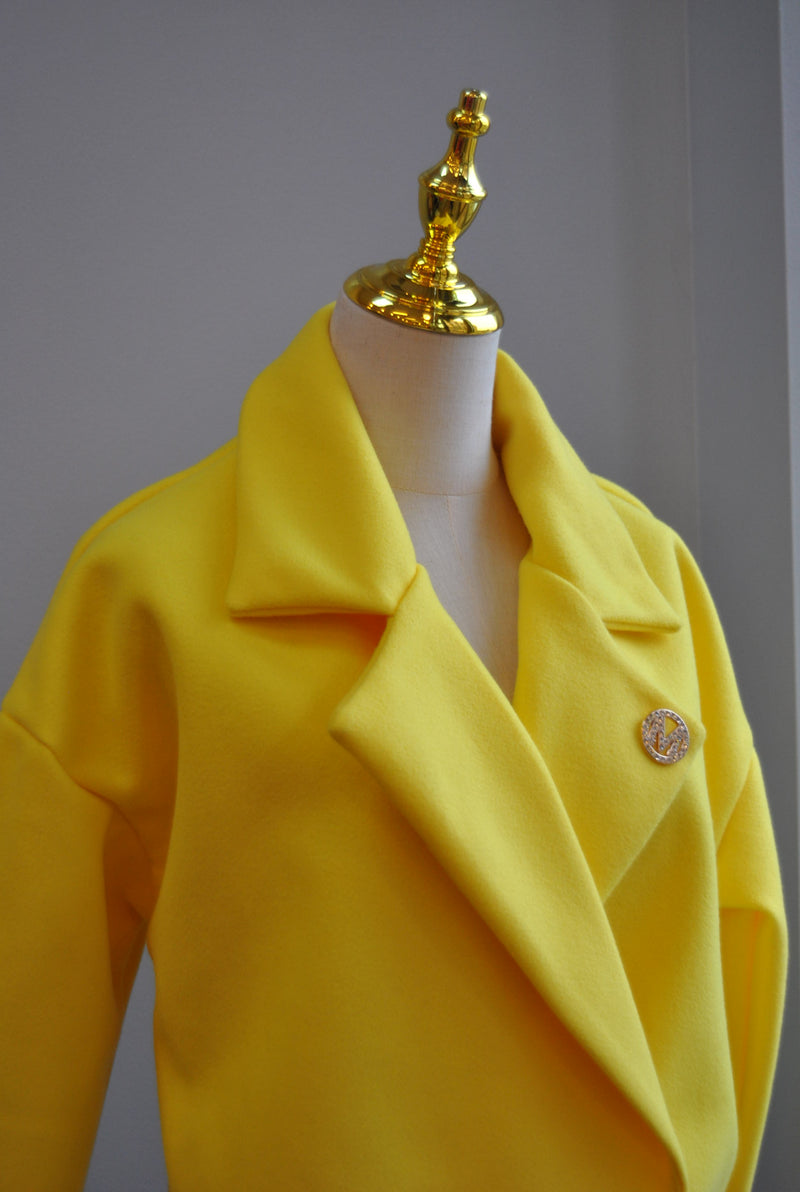 YELLOW SPRING CROPPED JACKET