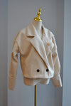 BEIGE SPRING CROPPED JACKET