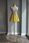 YELLOW MINI SPRING SKORT