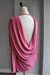 CLEARANCE - CANDY  PINK MINI PARTY DRESS WITH OPEN BACK