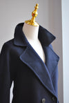 NAVY BLUE WOOL COAT