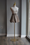TAUPE MINI SPRING SKORT